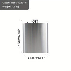 1pc Stainless Steel Wine Jug Portable Outdoor Wine Bottle