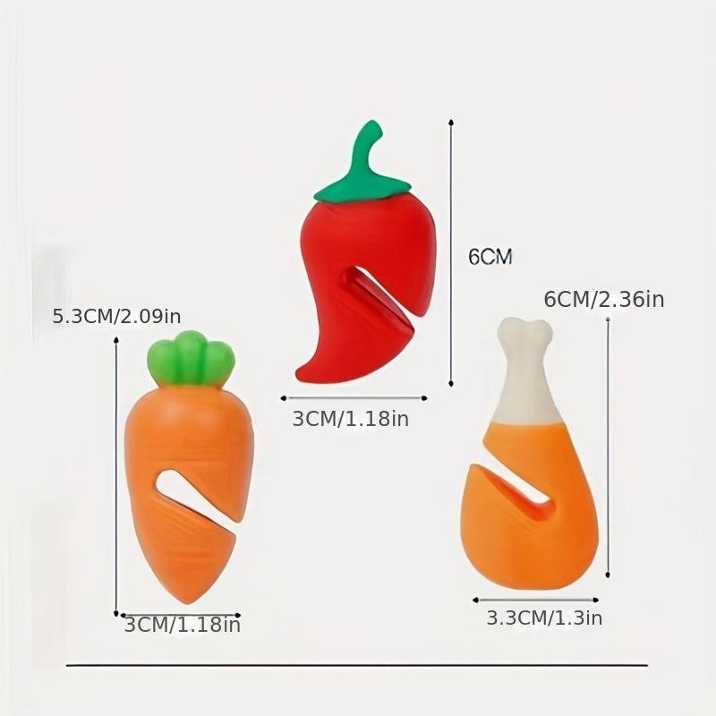 2PCS Chili Carrot Shape Pot Lid Lifter Spill-proof Kitchen Tool