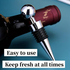 5pcs Sphere Wine Stoppers Beverage Preservers for Home Bar Pub Restaurant