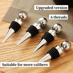 5pcs Sphere Wine Stoppers Beverage Preservers for Home Bar Pub Restaurant