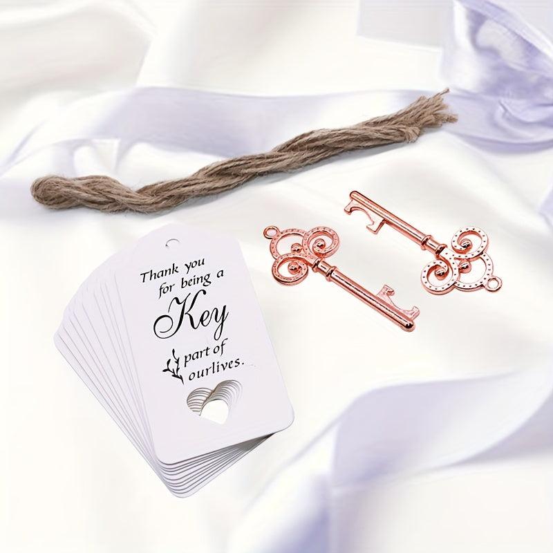 20pcs Key Tree Shape Bottle Opener Solid Barware Tool Wedding Party Favor Gift