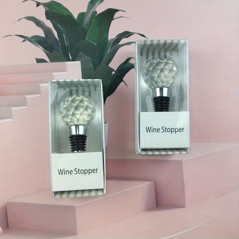 Vacuum Sealing Wine Stoppers Crystal Ball Design Wedding Decor