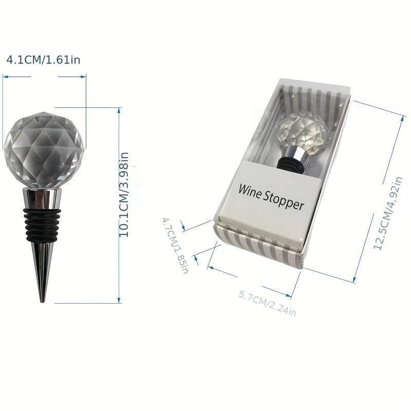 Vacuum Sealing Wine Stoppers Crystal Ball Design Wedding Decor