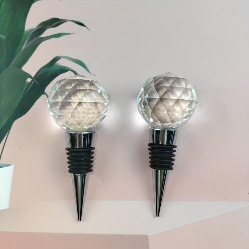 Vacuum Sealing Wine Stoppers Crystal Ball Design Wedding Decor