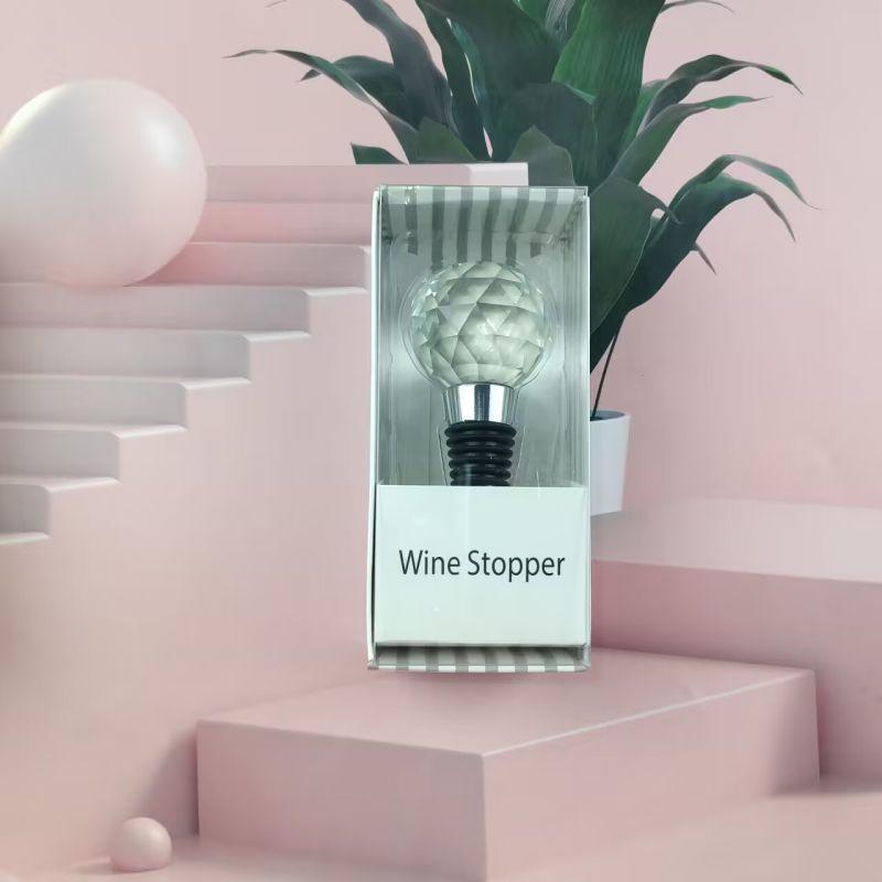 Vacuum Sealing Wine Stoppers Crystal Ball Design Wedding Decor