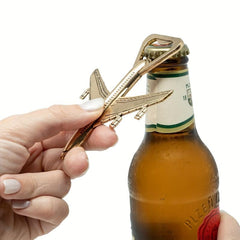 Metal Airplane Bottle Opener for Veteran Pilots - Perfect Aviation Decor