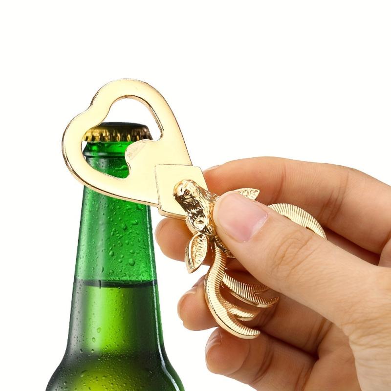 Metal Elk Bottle Opener Golden Animal Head Gift Kitchen Supplies
