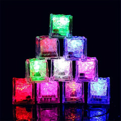 12pcs Colorful Glowing Ice Cubes with Changing Lights