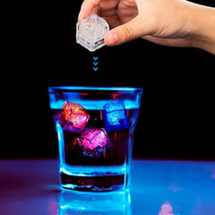 12pcs Colorful Glowing Ice Cubes with Changing Lights