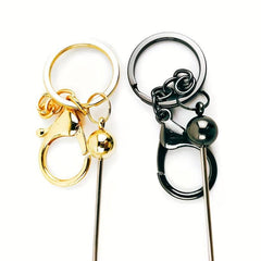 20pcs Beadable Keychain DIY Jewelry Crafts Accessories Various Colors