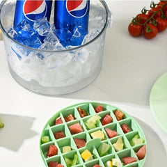 Plastic Ice Bucket for Outdoor Events - Transparent Ice Storage Box