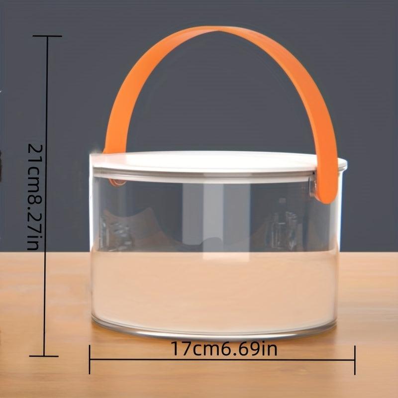 Plastic Ice Bucket for Outdoor Events - Transparent Ice Storage Box