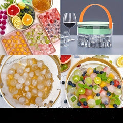 Plastic Ice Bucket for Outdoor Events - Transparent Ice Storage Box