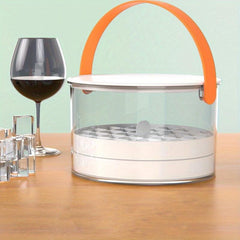 Plastic Ice Bucket for Outdoor Events - Transparent Ice Storage Box