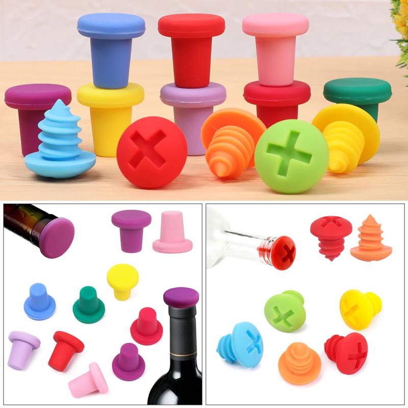 1pc Silicone Wine Stopper Red Wine Stopper Wine Bottle Cork
