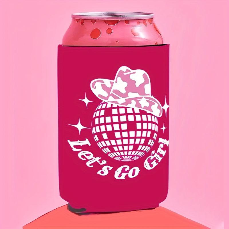 2pcs Can Cooler Disco Drink Cover Bridal Shower Neoprene Beverage Holder