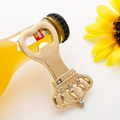 Golden Crown Beer Bottle Opener Wedding Favor
