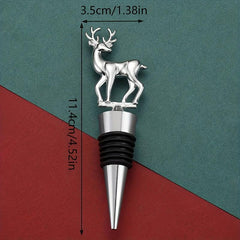 Elk Shape Wine Stopper Stainless Steel Bottle Cork