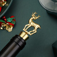 Elk Shape Wine Stopper Stainless Steel Bottle Cork