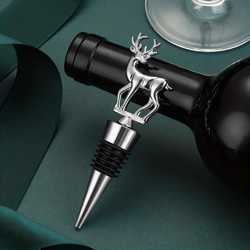 Elk Shape Wine Stopper Stainless Steel Bottle Cork