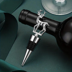 Elk Shape Wine Stopper Stainless Steel Bottle Cork