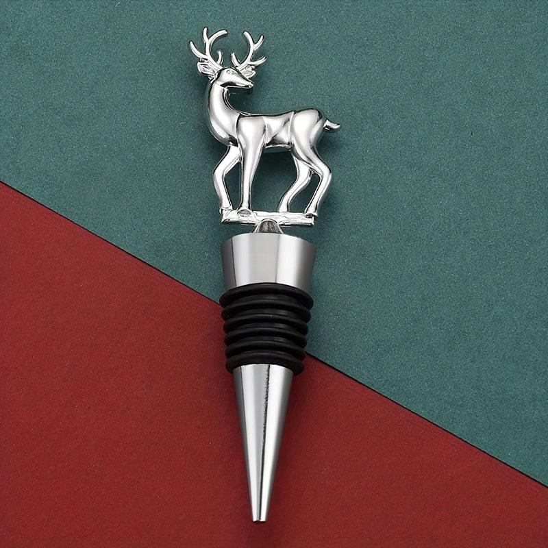 Elk Shape Wine Stopper Stainless Steel Bottle Cork