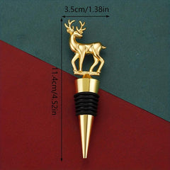 Elk Shape Wine Stopper Stainless Steel Bottle Cork