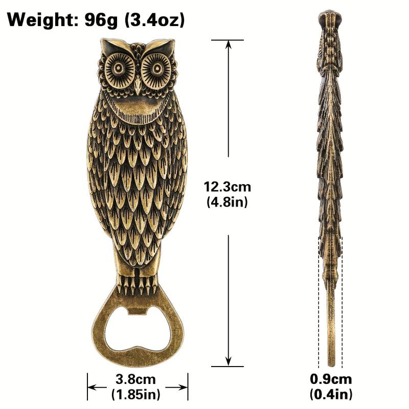Owl Beer Bottle Opener Bronze Men Women Birthday Christmas