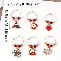 Christmas Santa Claus Snowman Elk Key Chain Pendants