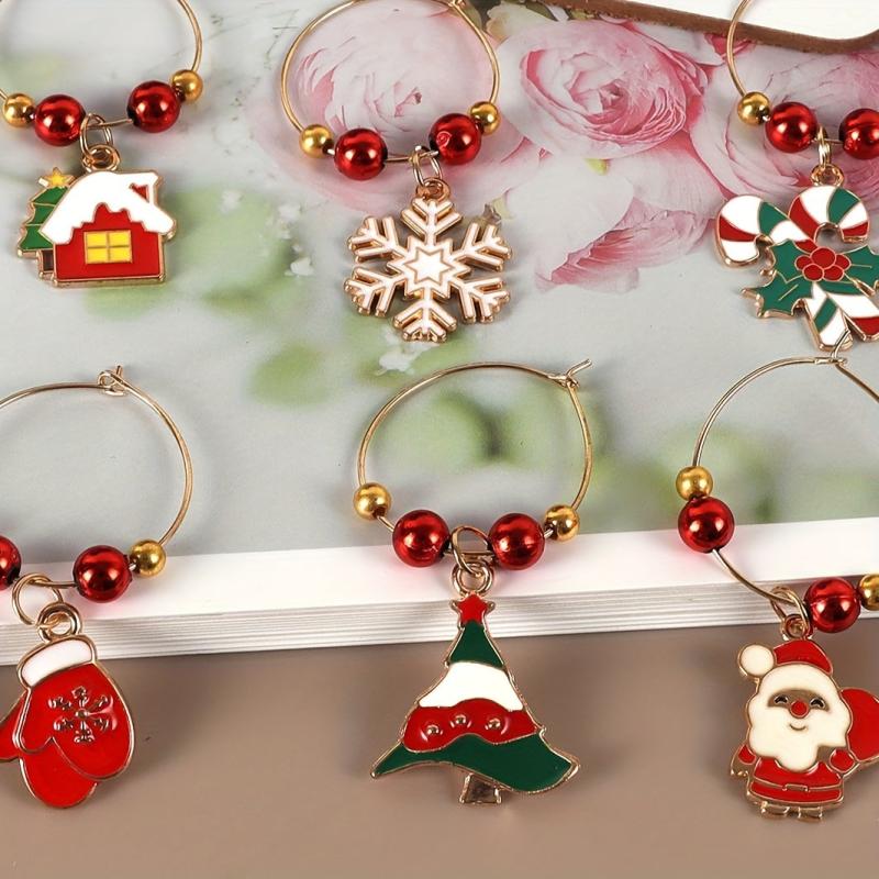 Christmas Santa Claus Snowman Elk Key Chain Pendants