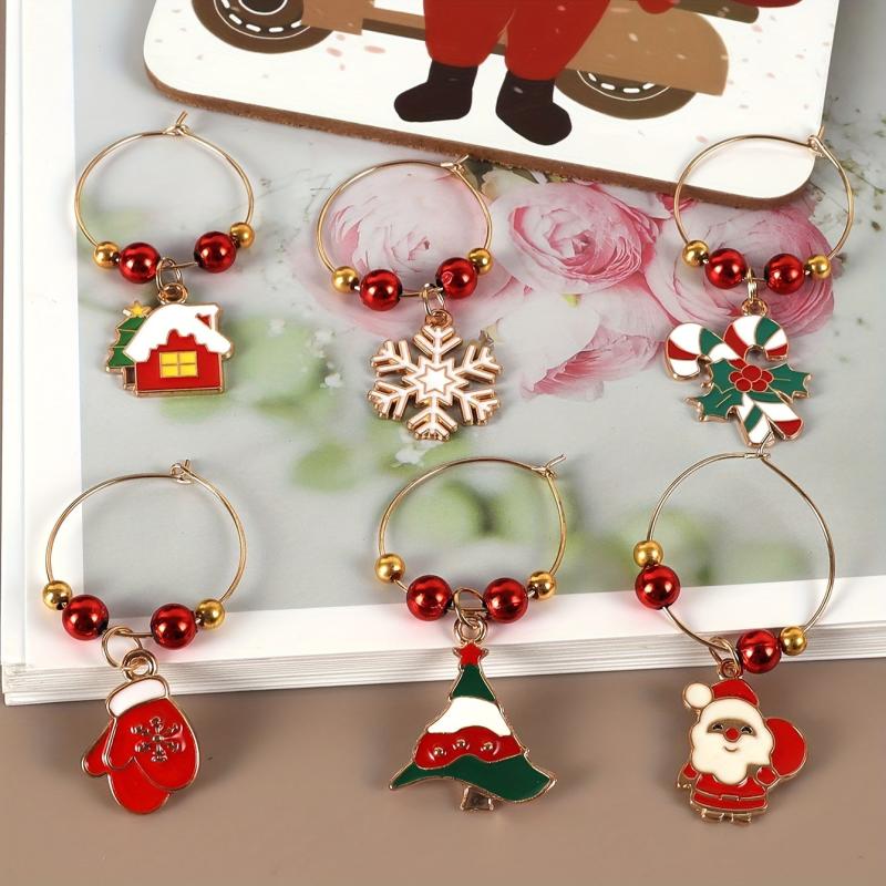 Christmas Santa Claus Snowman Elk Key Chain Pendants