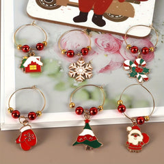Christmas Santa Claus Snowman Elk Key Chain Pendants