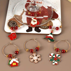 Christmas Santa Claus Snowman Elk Key Chain Pendants