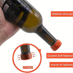 8PCS Reusable Silicone Wine Stoppers Corks