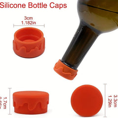 8PCS Reusable Silicone Wine Stoppers Corks