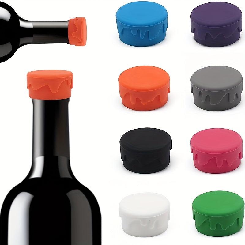 8PCS Reusable Silicone Wine Stoppers Corks