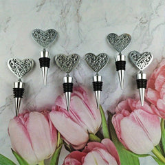Metal Wine Stopper Love Wine Stopper Heart Shaped Zinc Alloy Bottle Stopper