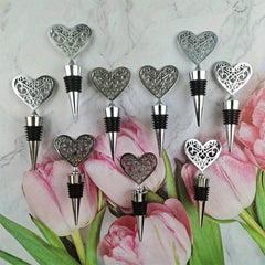 Metal Wine Stopper Love Wine Stopper Heart Shaped Zinc Alloy Bottle Stopper