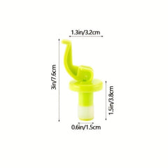 Plastic Wine Stopper Manual Push down Silicone Champagne Stopper