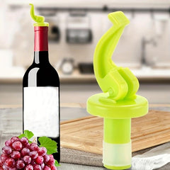 Plastic Wine Stopper Manual Push down Silicone Champagne Stopper