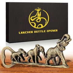 Elephant Bottle Opener Bronze Elephant Family For Men Women