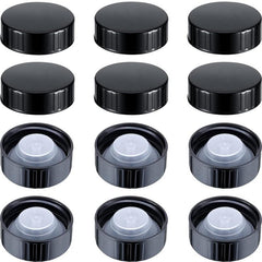 24pcs Amber Boston Round Glass Beer Bottles Seal Screw Caps