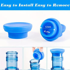 3PCS Silicone Bucket Cover Sealed Lid Cover Reusable Bottle Stopper