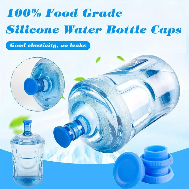 3PCS Silicone Bucket Cover Sealed Lid Cover Reusable Bottle Stopper