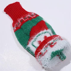 Christmas Wine Bottle Cover Knitted Wool Xmas Party Decor