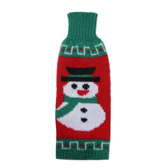 Christmas Wine Bottle Cover Knitted Wool Xmas Party Decor