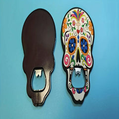 Sugar Skull Wine Opener Refrigerator Sticker Halloween Gift