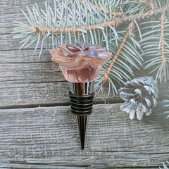 Crystal Rose Wine Stopper Set of 6 - Wedding Gift & Decoration