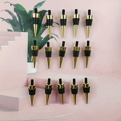 15pcs DIY Golden Screw Wine Stoppers with Rubber Ring & Metal Threaded Posts