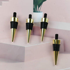 15pcs DIY Golden Screw Wine Stoppers with Rubber Ring & Metal Threaded Posts
